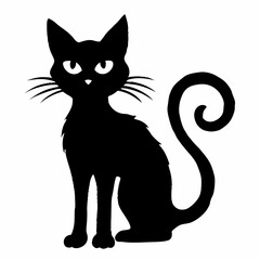 Halloween Cat Bundle Cut File, Cat Witch Svg, Clipart, Vector SVG 