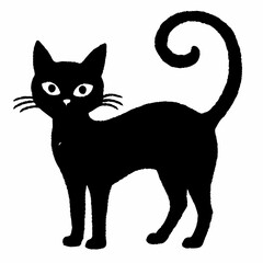 Halloween Cat Bundle Cut File, Cat Witch Svg, Clipart, Vector SVG 