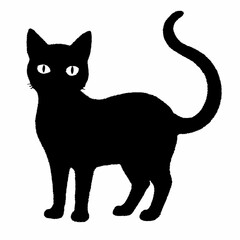 Halloween Cat Bundle Cut File, Cat Witch Svg, Clipart, Vector SVG 