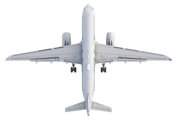 PNG  Airplane top view isolated white