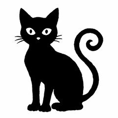 Halloween Cat Bundle Cut File, Cat Witch Svg, Clipart, Vector SVG 