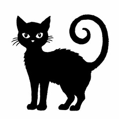 Halloween Cat Bundle Cut File, Cat Witch Svg, Clipart, Vector SVG 