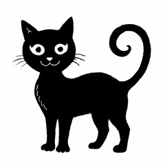 Halloween Cat Bundle Cut File, Cat Witch Svg, Clipart, Vector SVG 