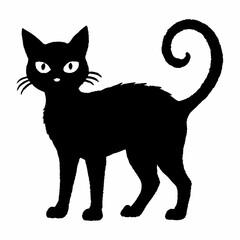 Halloween Cat Bundle Cut File, Cat Witch Svg, Clipart, Vector SVG 