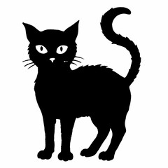 Halloween Cat Bundle Cut File, Cat Witch Svg, Clipart, Vector SVG 