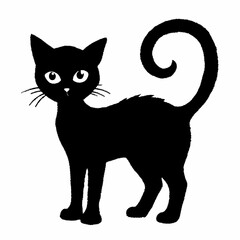 Halloween Cat Bundle Cut File, Cat Witch Svg, Clipart, Vector SVG 