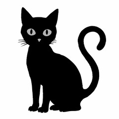 Halloween vector SVG Cut Files for Cricut, Cat Silhouette, Black Cat Svg, Spooky Svg