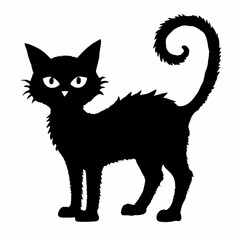 Halloween vector SVG Cut Files for Cricut, Cat Silhouette, Black Cat Svg, Spooky Svg