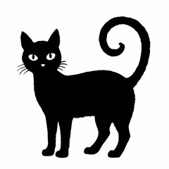 Halloween vector SVG Cut Files for Cricut, Cat Silhouette, Black Cat Svg, Spooky Svg