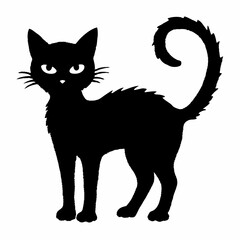 Halloween vector SVG Cut Files for Cricut, Cat Silhouette, Black Cat Svg, Spooky Svg