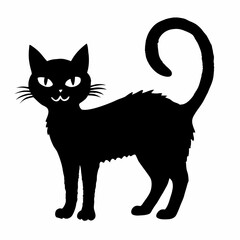 Halloween vector SVG Cut Files for Cricut, Cat Silhouette, Black Cat Svg, Spooky Svg