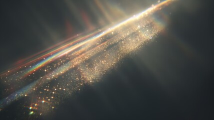 Background of retro film overly, image with scratch, dust and light leaks. Lens flare holographic effect background.
