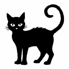 Halloween vector SVG Cut Files for Cricut, Cat Silhouette, Black Cat Svg, Spooky Svg