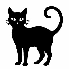 Halloween vector SVG Cut Files for Cricut, Cat Silhouette, Black Cat Svg, Spooky Svg