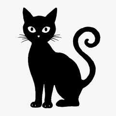 Halloween vector SVG Cut Files for Cricut, Cat Silhouette, Black Cat Svg, Spooky Svg