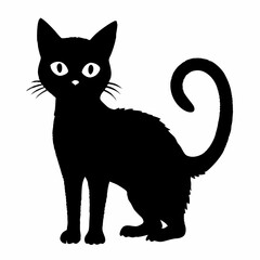 Halloween vector SVG Cut Files for Cricut, Cat Silhouette, Black Cat Svg, Spooky Svg