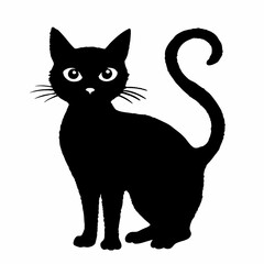 Halloween vector SVG Cut Files for Cricut, Cat Silhouette, Black Cat Svg, Spooky Svg