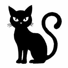 Halloween vector SVG Cut Files for Cricut, Cat Silhouette, Black Cat Svg, Spooky Svg