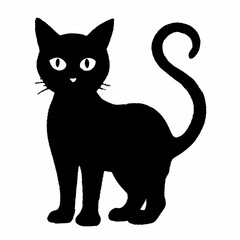 Halloween vector SVG Cut Files for Cricut, Cat Silhouette, Black Cat Svg, Spooky Svg