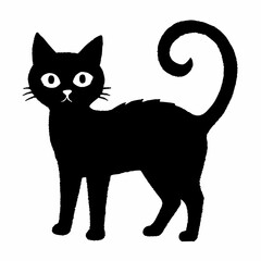 Halloween vector SVG Cut Files for Cricut, Cat Silhouette, Black Cat Svg, Spooky Svg