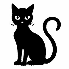Halloween vector SVG Cut Files for Cricut, Cat Silhouette, Black Cat Svg, Spooky Svg