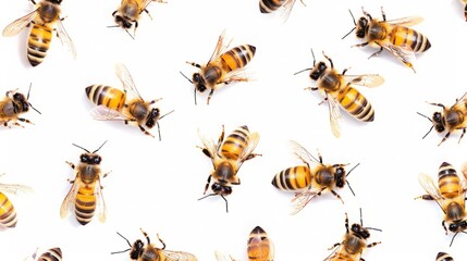 Animated kids bee pattern