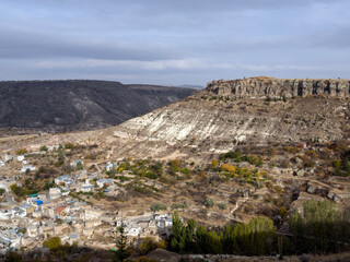 Mountain landscape valley Cappadocia Turkey