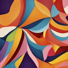 Obraz premium A vibrant background illustration featuring abstract geometric shapes, attractive bright abstract colorful variant shapes background