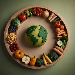 World Food Day in a Circular Design Outstanding Image
