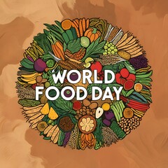 World Food Day in a Circular Design Outstanding Image
