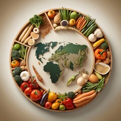 World Food Day in a Circular Design Outstanding Image
