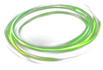 PNG Glowing green light swirl effect