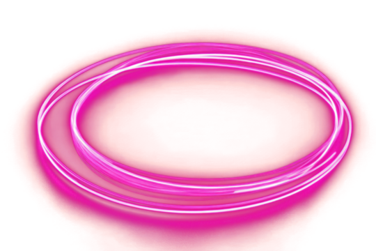 PNG Vibrant pink neon light swirl