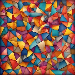 Fototapeta premium A vibrant background illustration featuring abstract geometric shapes, attractive bright abstract colorful variant shapes background