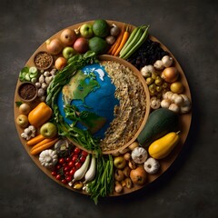 World Food Day in a Circular Design Outstanding Image
