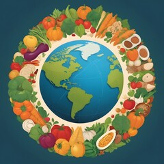 World Food Day in a Circular Design Outstanding Image
