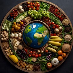 World Food Day in a Circular Design Outstanding Image
