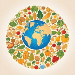 World Food Day in a Circular Design Outstanding Image
