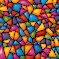 A vibrant background illustration featuring abstract geometric shapes, attractive bright abstract colorful variant shapes background