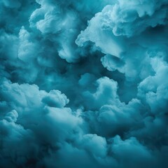 Naklejka premium Cold front moving in with heavy clouds and wind, changing weather, turbulent atmosphere