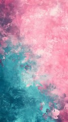 Fototapeta premium Pink and teal background art