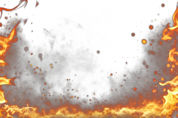 PNG Fiery background with glowing embers