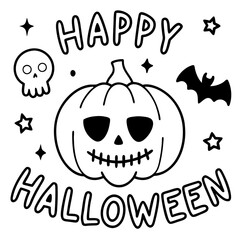 Happy Halloween SVG And T-Shirt Design Digital Download File