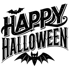 Happy Halloween SVG And T-Shirt Design Digital Download File