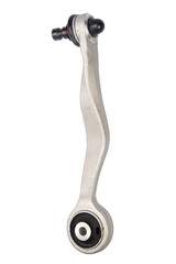 new suspension arm of a vehicle on a white background. New suspension lower control arm of a vehicle, isolated on white background