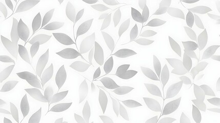 Vector light grey leaves bursts seamless repeat pattern design background texture. Perfect for modern greeting cards, wallpaper, fabric, home decor, wrapping projects