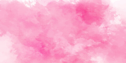 Fototapeta premium Abstract pink Wall Texture with Watercolor Brush Strokes. Soft pink pastel watercolor background. party invitation, packaging, surface design. Grunge and textured banner with free copy space.