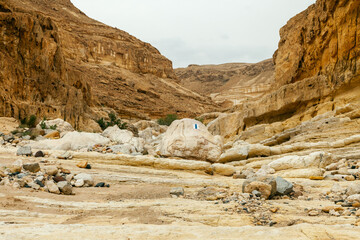 View of desert in Negev desert, Israel