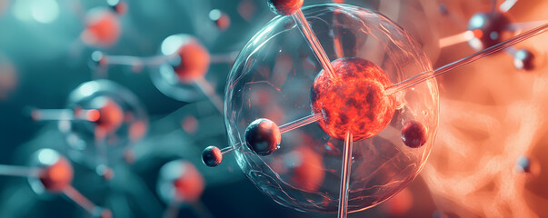 Nuclear fission process focusing on atomic interactions with nuclear fuel rods,