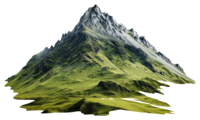 PNG Majestic green mountain landscape